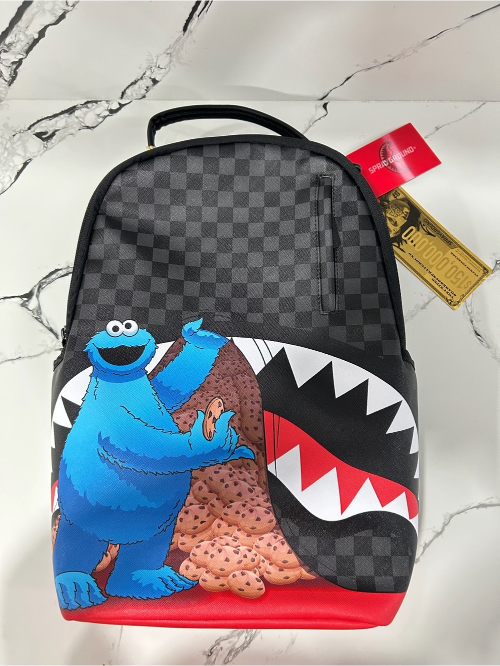 Sprayground Limited Edition Cookie Monster Backpack NWT